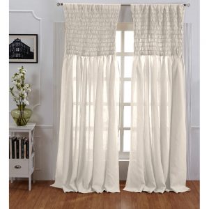 Smocked Linen Curtain