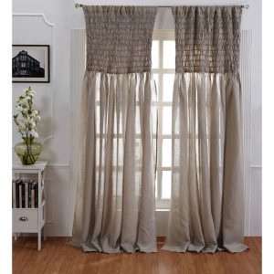 Smocked Linen Curtain