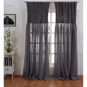 Smocked Linen Curtain