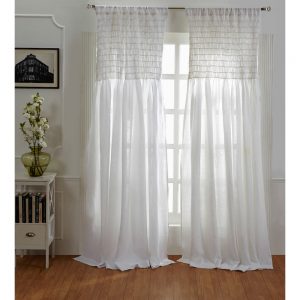 Smocked Linen Curtain