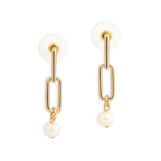 Pearls from Within Earrings - Gold
